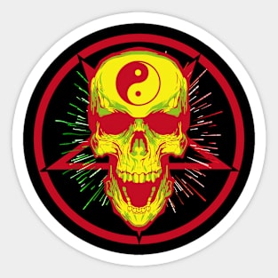 Skull of tai chi N°5 Sticker